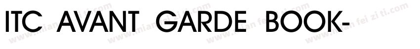 ITC AVANT GARDE BOOK字体转换